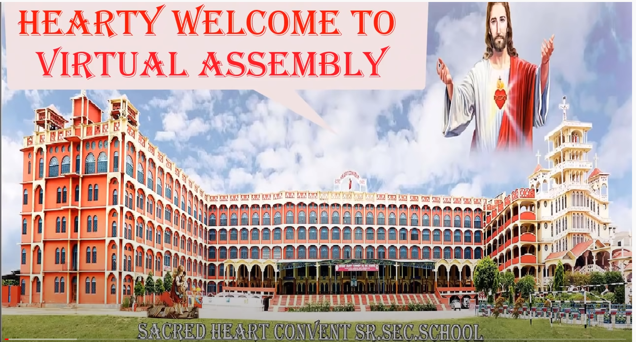 Sacred Heart Convent Sr. Sec. School Sahnewal with 2000+ students online for Virtual Assembly