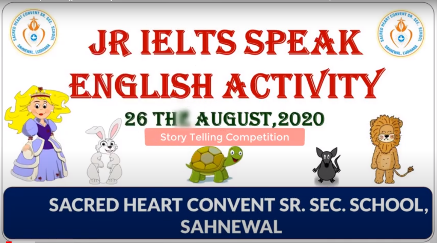 Jr IELTS speak English activity for the K.G.section