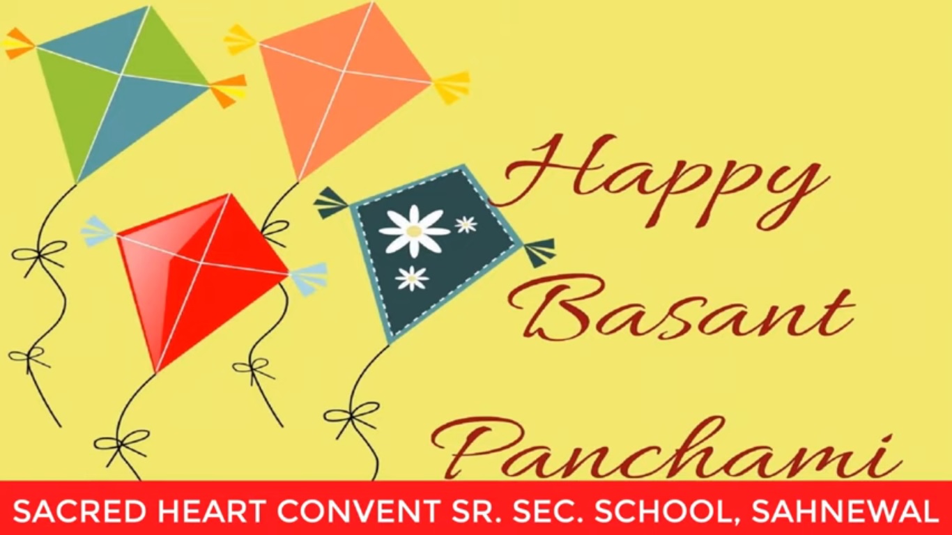 BASANT PANCHAMI CELEBRATION AT SACRED HEART CONVENT SR. SEC. SCHOOL, SAHNEWAL