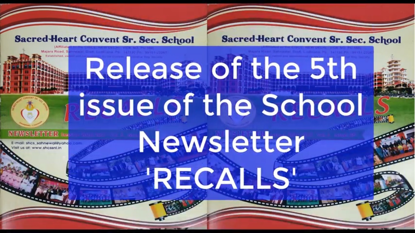 Release of the 5th issue of the School Newsletter ‘RECALLS’