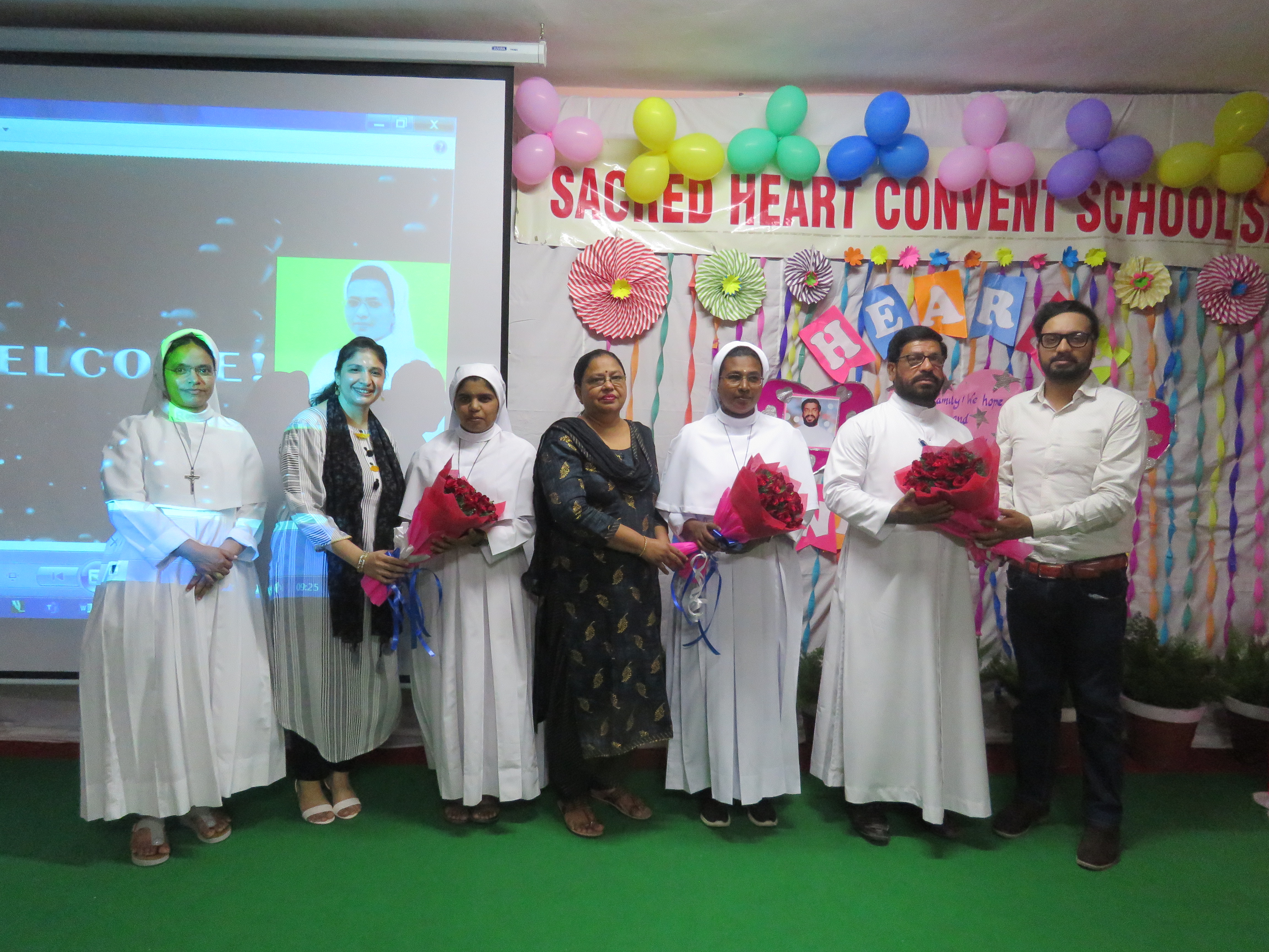 Sacred Heart Convent Sr. Sec. School, Sahnewal welcomed its newly joined Director, Rev. Fr. Roby Kolenchery  and  Principal of the school Sister Sherin Thomas DM.