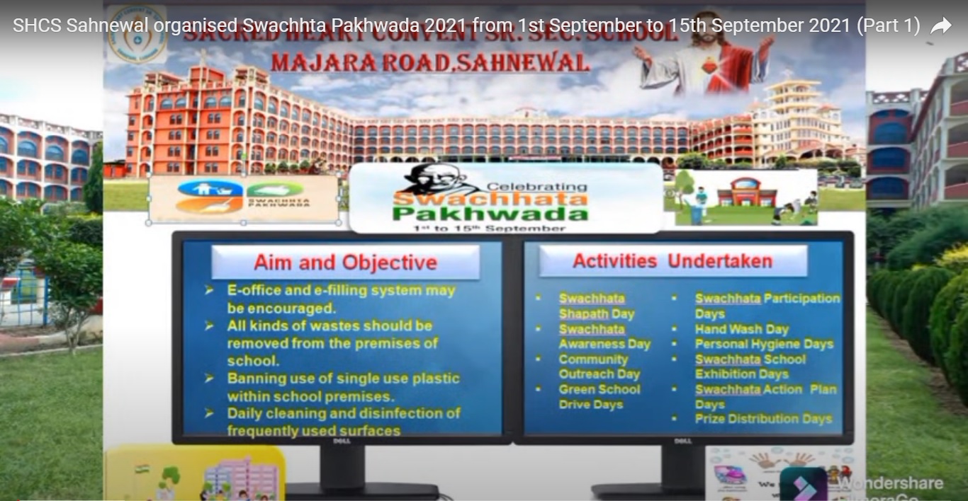 SHCS Sahnewal organised Swachhta Pakhwada 2021 from 1st September to 15th September 2021 (Part 1)